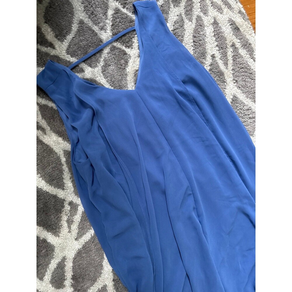 Blue Chico’s V-Neck Strappy Shift Dress